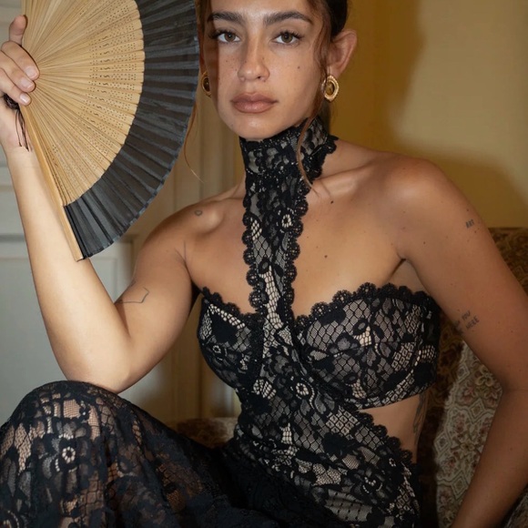 12th Tribe Dresses & Skirts - 12th Tribe Elegant Black Lace Women's Dress #246